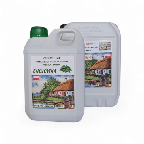 Naturalne gnojówki – pokrzywa 2L + obornik kurzy 3L zestaw koncentratów